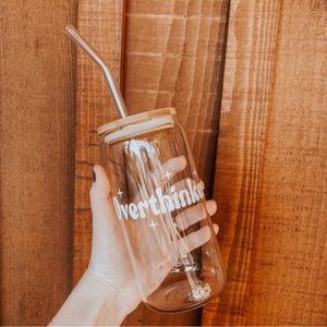 Overthinker Glass Tumbler
